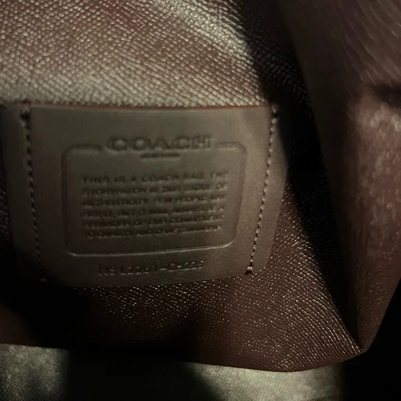 Coach denim and leather large tote bag EUC - Picture 8 of 16